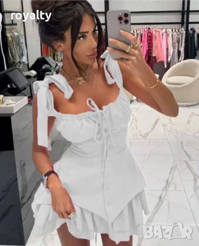 Бежова дамска рокля , снимка 7 - Рокли - 50413953