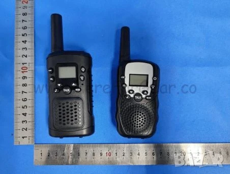 Уоки Токи 3 км с Фенер и LCD Черен 1 бр 