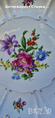 Прелестен порцеланов поднос JLMenau , снимка 3 - Сервизи - 51823470