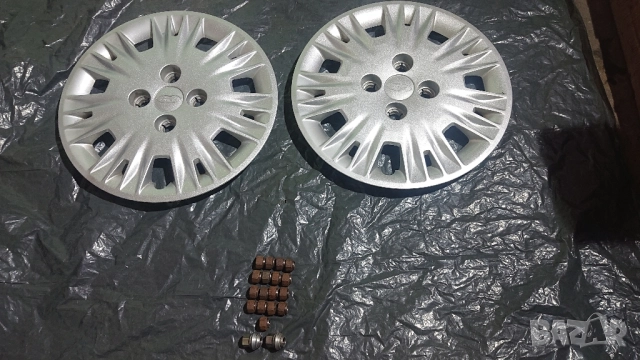 Оригинални 2броя 15"тасове за форд. 19 броя гайки 12x1,5 за форд фокус МК1 . 