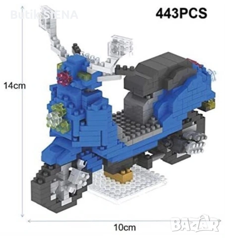 Конструктор мотор 443 части , снимка 2 - Конструктори - 53442914