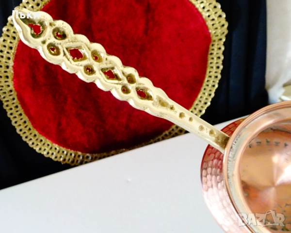 Медно джезве 250 мл.,чиста червена мед. , снимка 4 - Антикварни и старинни предмети - 52900077