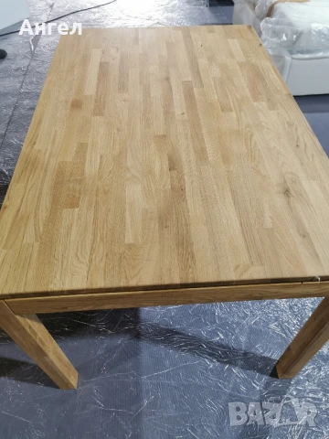 Кухненска маса със 6 кожени стола нов внос от Англия , снимка 4 - Маси - 50731093