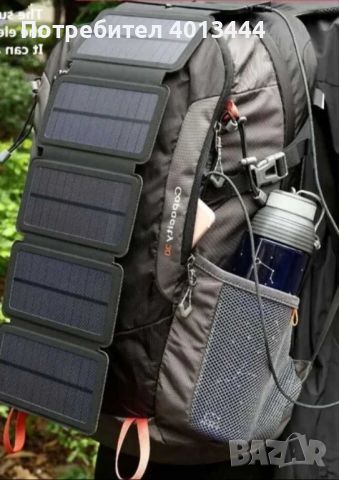 Елегантен соларен панел за зареждане на телефон и други