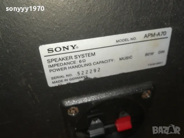 SONY APM-A70 MADE IN GERMANY-ВНОС SWISS G2408242134, снимка 12 - Тонколони - 47013093