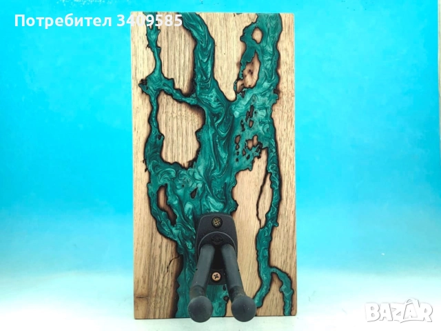 Закачалка за китара с епоксидна смола, снимка 2 - Декорация за дома - 52565878