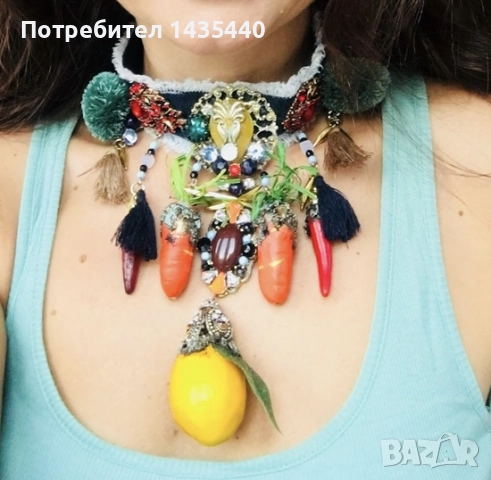 Чокър от серията “Забранения плод” на дизайнерката Анелия Милчева, снимка 2 - Колиета, медальони, синджири - 52228702