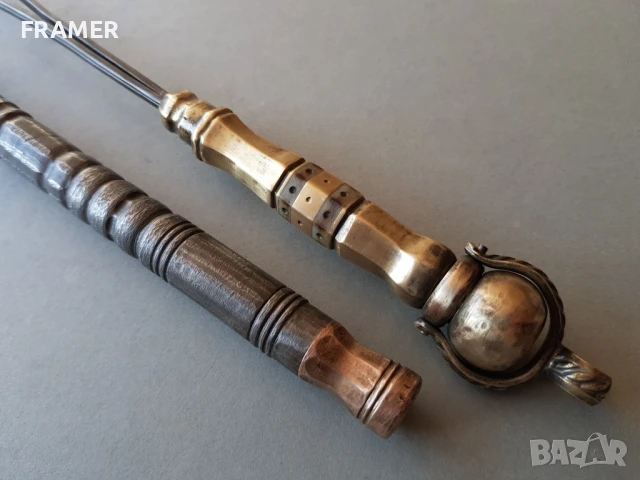 Османска харбия 18 век за кремъчен пищов тъпкач шомпол ятаган каракулак нож сабя кама кинжал, снимка 3 - Антикварни и старинни предмети - 50930407