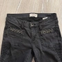Дънки Mos Mosh Kathleen Glam Slim fit, байкър черни тесни дамски размер 27, снимка 3