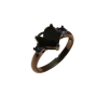 Дамски пръстен.Черно злато, снимка 1 - Пръстени - 44986470