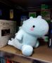 Плюшена играчка динозавър Kawaii Dino, 25 см, супер мека играчка за гушкане и игра, цвят: синьо, снимка 6