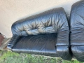 Комплект кожени дивани 3-ка + 2-ка – естествена кожа, снимка 4