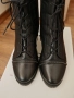 Черни боти от естествена кожа , снимка 4