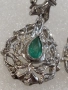 Стари дамски златни обеци с изумруд и диаманти., 1 650 лв, снимка 4