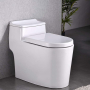 Тоалетна седалка GRIFEMA G951, D-образен капак за тоалетна с плавно затваряне с бързо освобождаване 