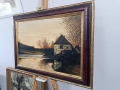 Пейзаж маслени бои върху платно, снимка 2