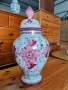 Уникална ръчно рисуван ваза с капак, снимка 1