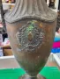 Стара метална ваза амфора, снимка 7
