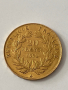 Златна монета Франция 20 франка 1852 година 