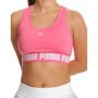 Дамски спортен потник puma strong mid impact training bra pink, снимка 3