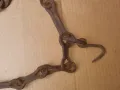 Стара верига за огнище от ковано желязо , здрава, снимка 6