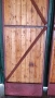 Продавам двукрила плътна врата от винкел, ламарина и чамова ламперия, снимка 7