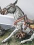 Capodimonte/Каподимонте порцеланова фигура (мъж тегли магаре), снимка 5