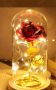 Вечна роза в стъкленица с LED светлина, снимка 15