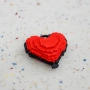 Minecraft брелок – сърце | геймърски аксесоар / подарък, снимка 3