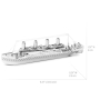 Титаник 3D модел метален пъзел Направи си сам
