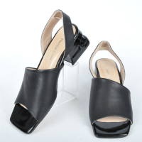 СЕЗОН'24! Дамски сандали от естествена кожа с ефектен ток - Два цвята, снимка 7 - Сандали - 44938655