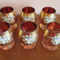 Кристални чаши на Бохемия, снимка 1 - Чаши - 45033236