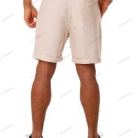 Нов стил мъжки къси три четвърти ежедневни панталони с шнур, 9цвята , снимка 5 - Къси панталони - 45163464