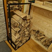 G-Rack Здрава рамка за дърва за огрев, 95x50x35cm, черна, снимка 8 - Други стоки за дома - 45221401