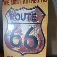 The Most Authentic ROUTE 66 Since 1926-метална табела(плакет), снимка 3 - Аксесоари и консумативи - 45803853