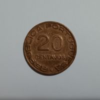 20 центавос Мозамбик 1941 Португалска колония 20 сентавос Мозамбик африканска монета , снимка 4 - Нумизматика и бонистика - 45664433