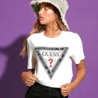 Дамски памучни тениски Guess - различни десени и цветове - 30 лв., снимка 5 - Тениски - 45280987