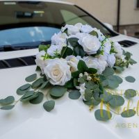 Сватбена украса за кола, снимка 5 - Сватбени аксесоари - 45580919