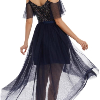 Синя рокля Bridesmay, снимка 2 - Рокли - 45008981