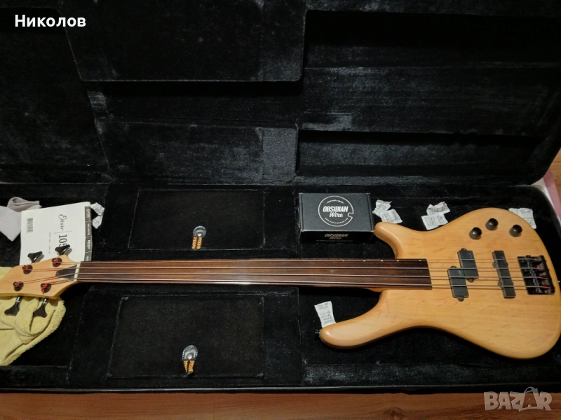 Бас китара фретлес Stagg, снимка 1