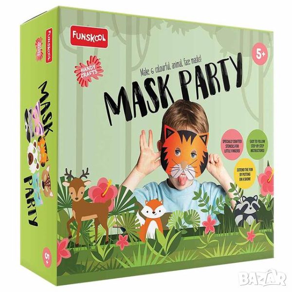 Детски парти маски Funskool - Mask Party  6 бр. , снимка 1