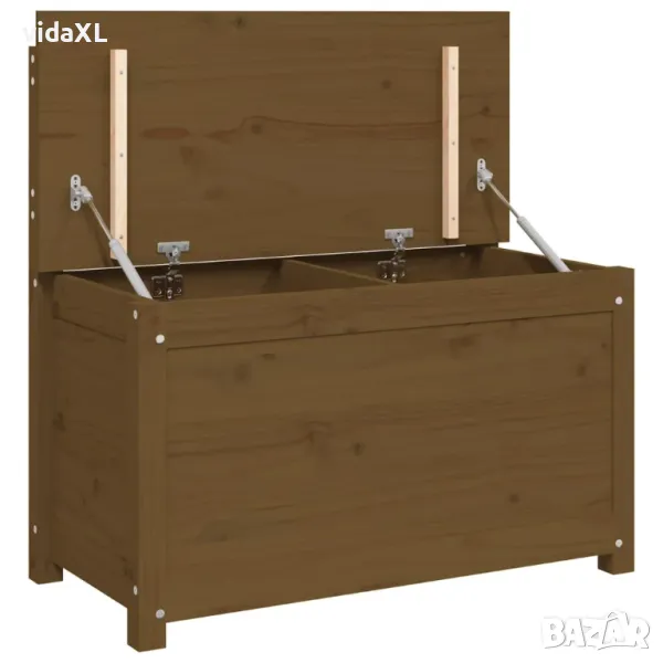 vidaXL Пейка, меденокафява, 80x41x77 см, борово дърво масив(SKU:823552), снимка 1