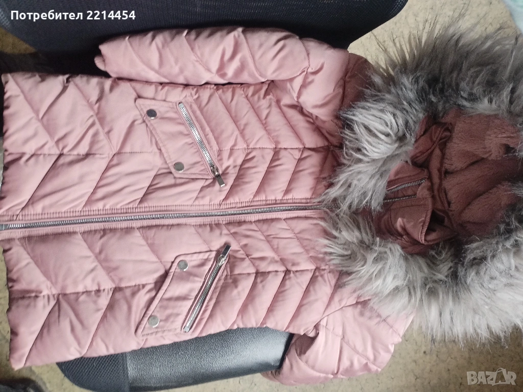 Момичешко детско, зимно яке 116 номер, снимка 1