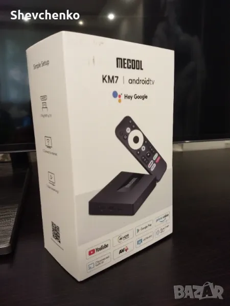 Мултимедиен плеър Smart TV Box Mecool KM7 4/64GB Android 11 Google Certified, снимка 1