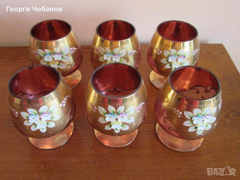 Кристални чаши на Бохемия, снимка 1