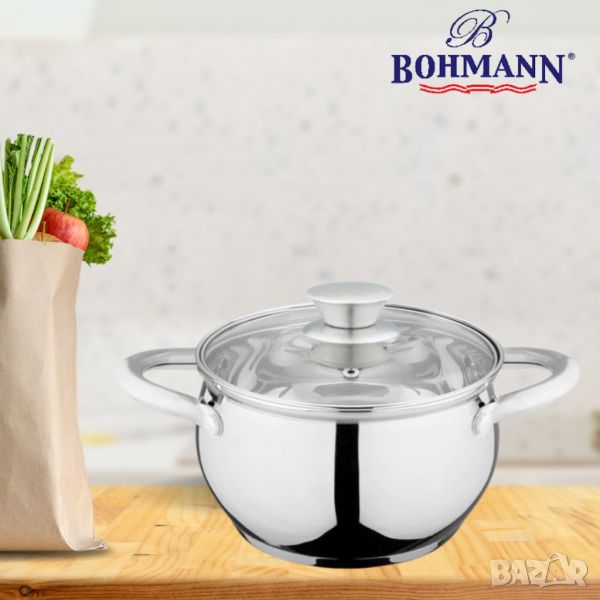 Тенджера Bohmann BH 0512-16, 2.1л/6.6л., неръждаема стомана, снимка 1