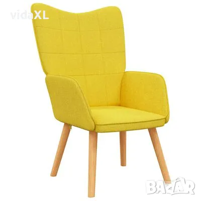 vidaXL Релаксиращ стол, горчица жълто, плат(SKU:327926), снимка 1