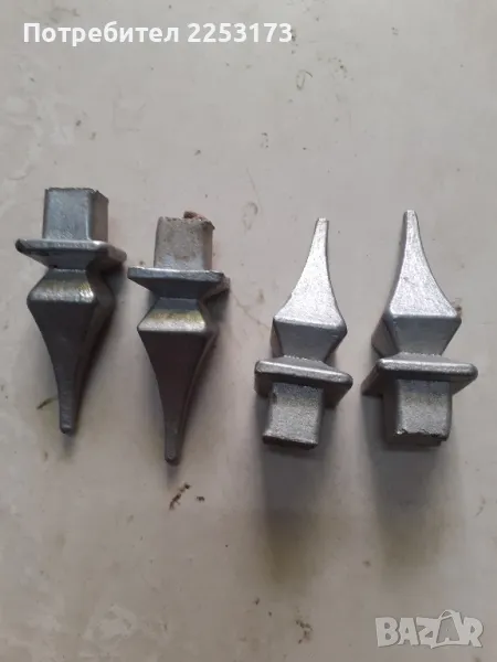 Алуминиев връх за ограда и знаме.Лот., снимка 1