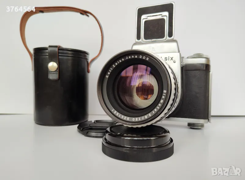 Продавам филмов 6х6 фотоапарат Pentacon SIX с обектив Biometar 120mm f:2.8, снимка 1