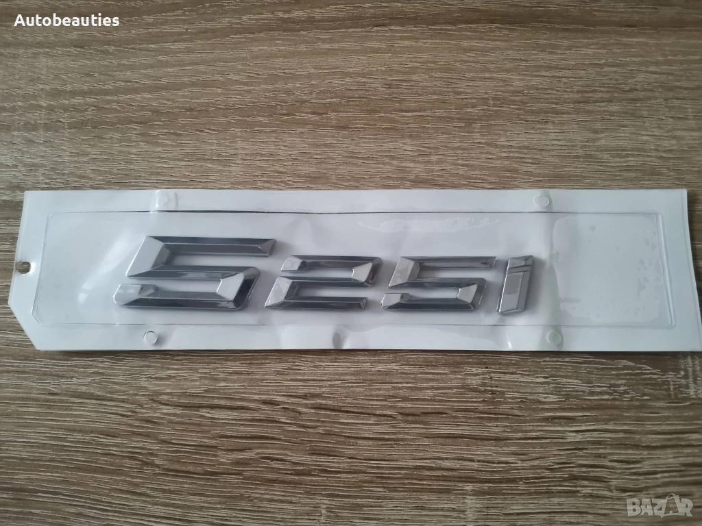 сребриста емблема BMW 525i (G60) нов стил, снимка 1